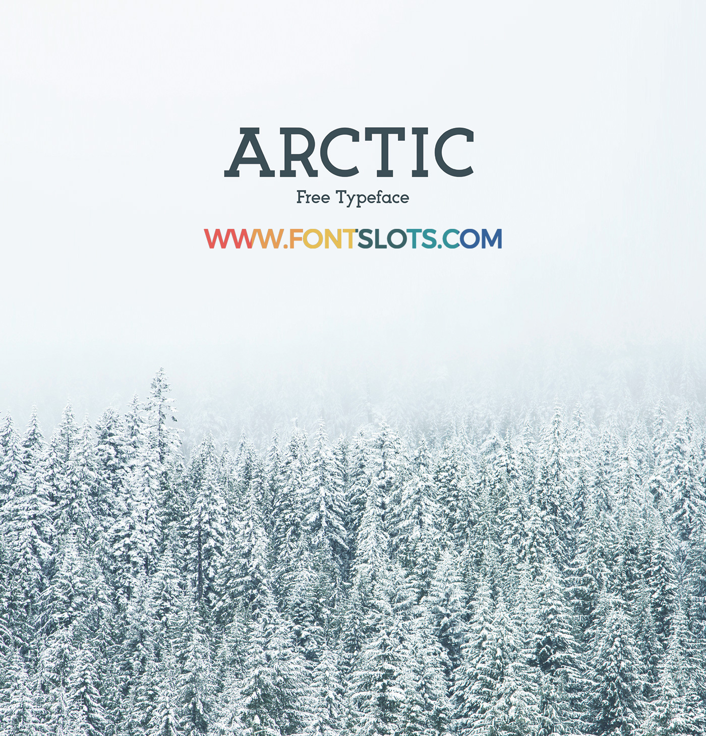 Arctic font full page