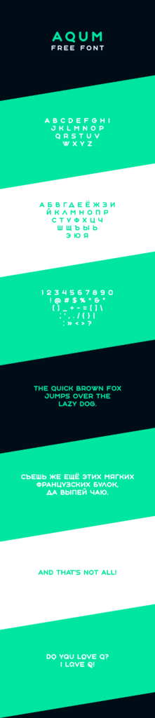 Aqum Free Font